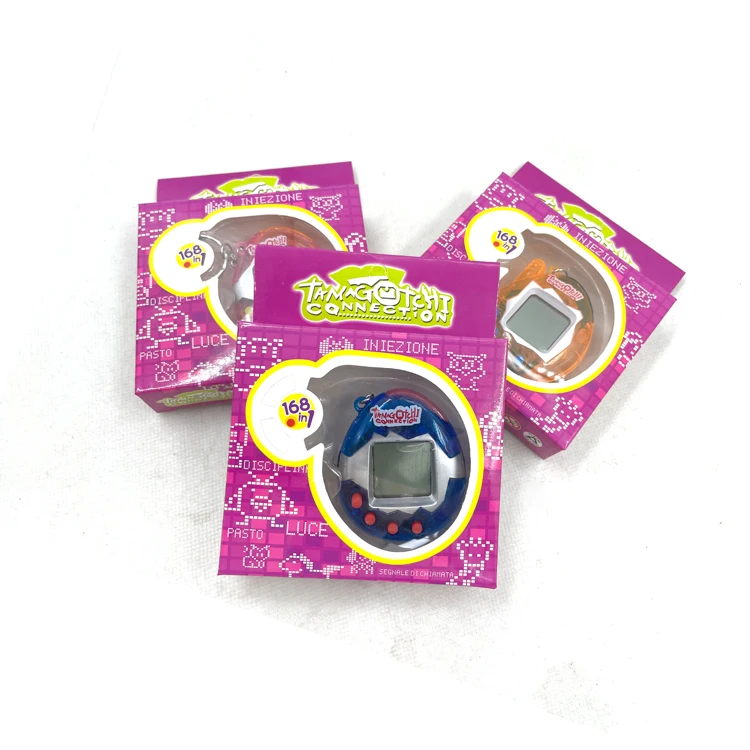 Transparent Color Tamagotchi Game  Handheld Game Electronic Pet