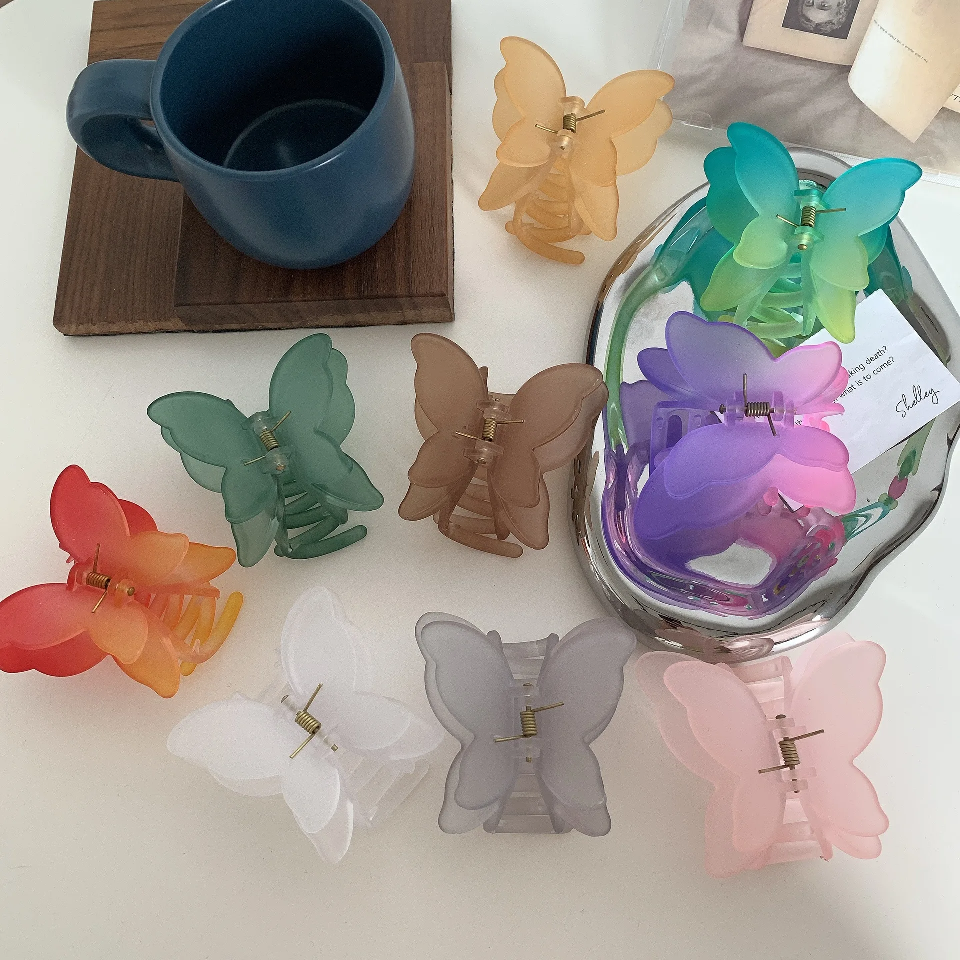 Korean Elegant Hair Accessories Clips Lovely Pretty Butterfly Plastic