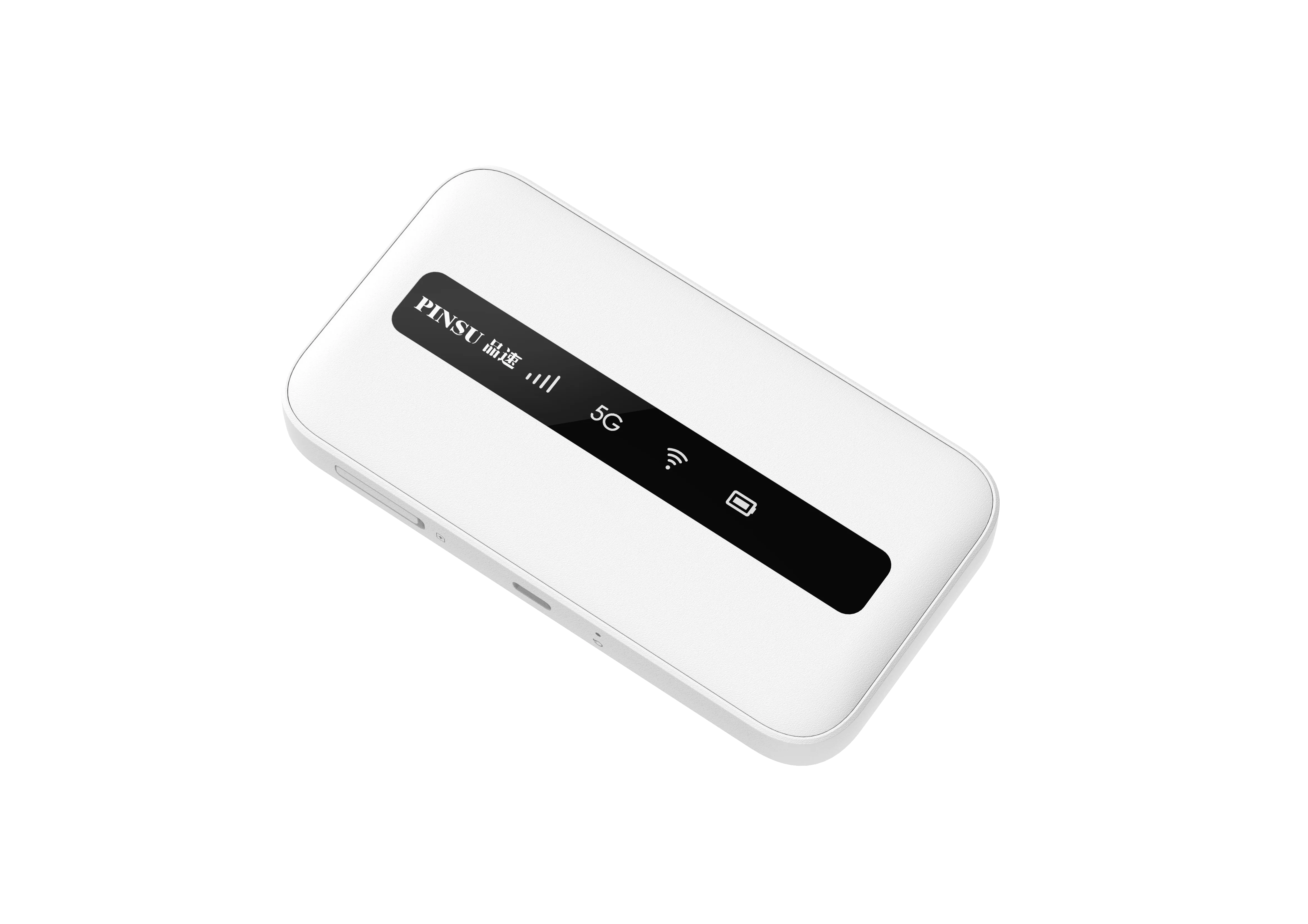 1× Pocket Router WiFi 5G Portable Wireless Mobile Hotspot Built-In 3600mAh  White 