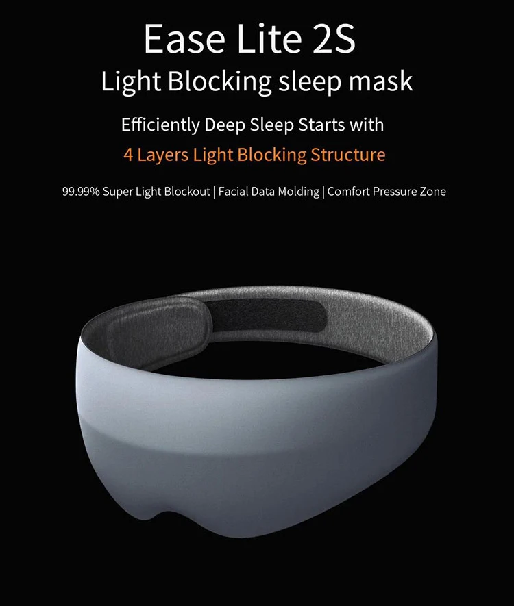 thumbnail image 2 of Dreamlight Ease Lite Sleep Eye Mask – Perfect Light-Blocking Eyemask (DLL050) 2 of 6