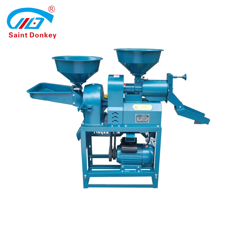 High Output Best Selling Auto Rice Mill Combined with Grain Powder Crusher Machine