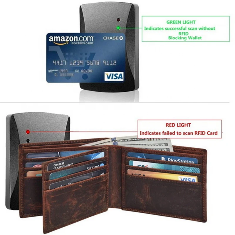 COSSNI Custom Men's Genuine Crazy Horse Leather Wallet Vintage Short RFID Wallets Open Closure Type Wholesale Gift Option