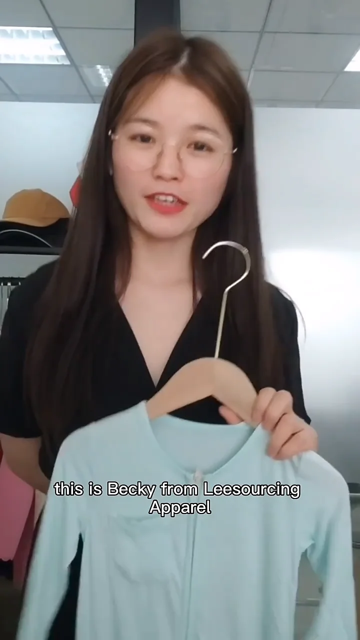 Custom Solid Color Bamboo Cotton Zipper Baby Romper Footie Pajamas