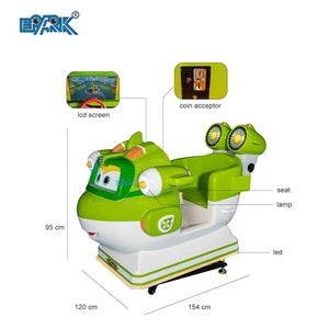Kids Arcade Game Machine Coin-Operated Children's Swing Car Park Made of Durable Fiberglass 1-Year Warranty