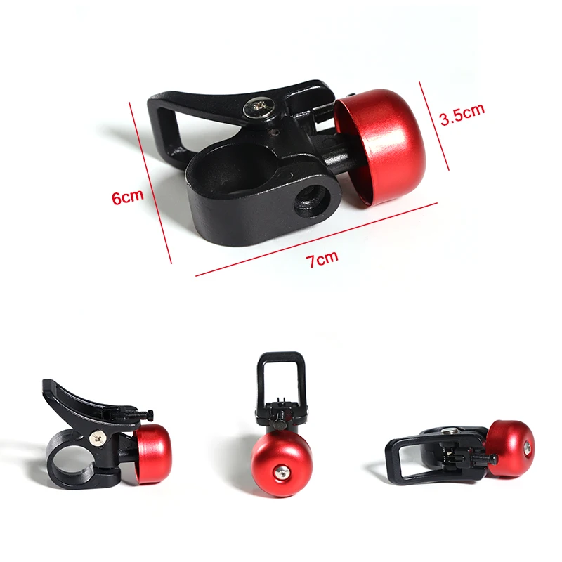 Superbsail Aluminum Scooter Horn Bell for M365 Pro Electric Scooter Loud Crisp Ring 360 degrees Rotate Bell Bicycle Accessories manufacture