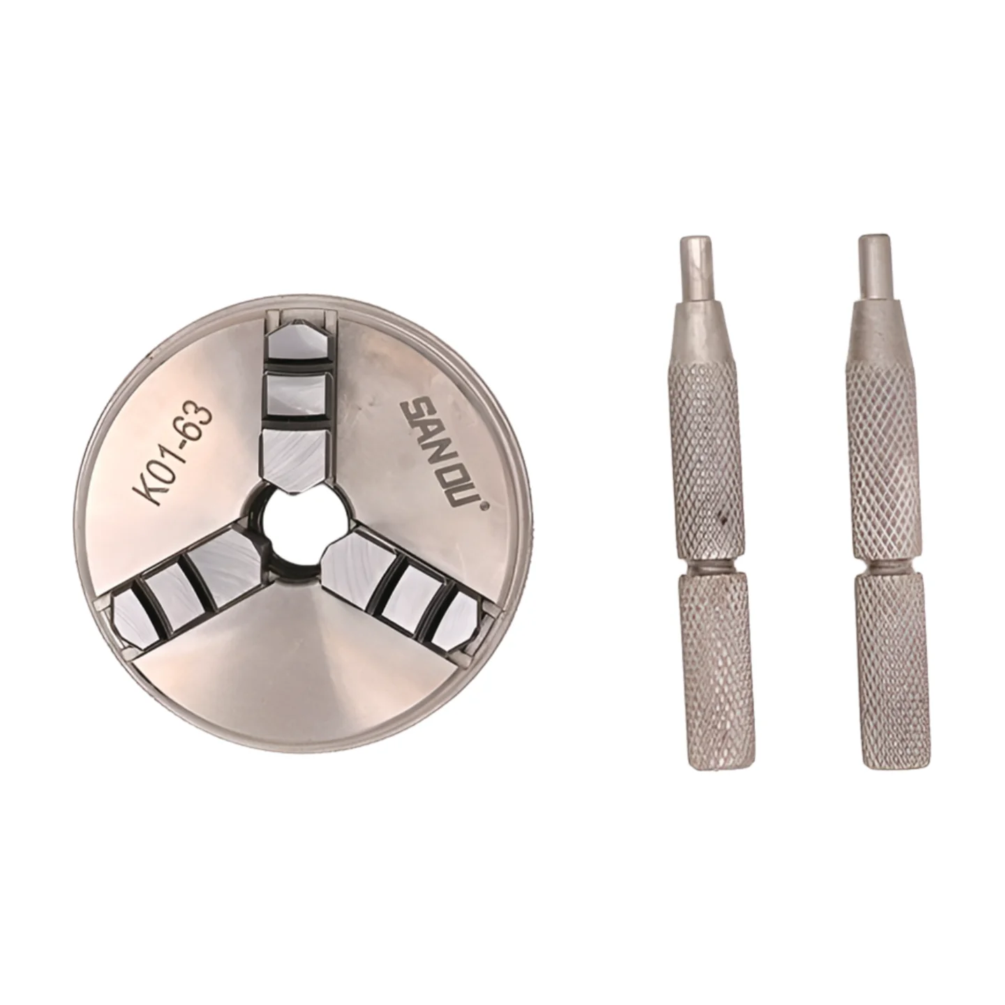 63 ミリメートル旋盤チャックミニ木工旋盤チャックセルフセンタリング