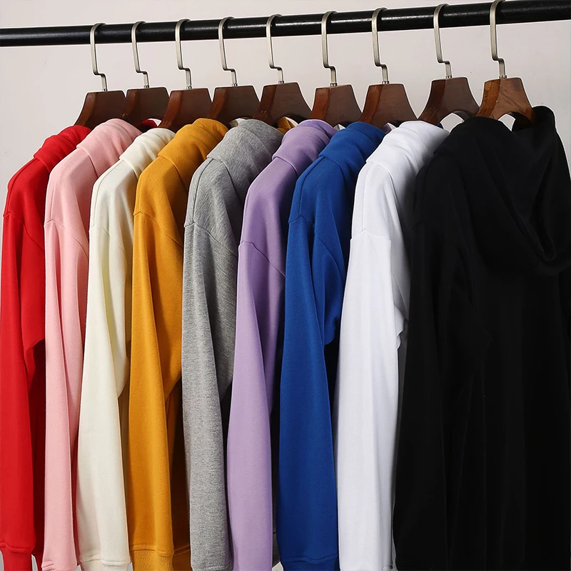 Wholesale Custom Embroidery Hoodie Puff Print 100% Cotton Streetwear Hoodie Sweatshirt