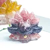 colorful No. 15 Pink Crystal + Amethyst +