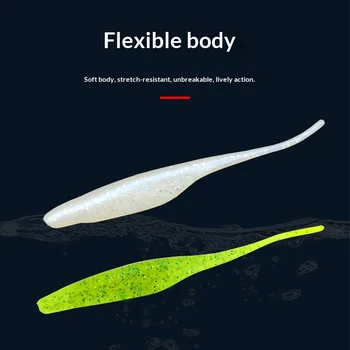 2025 New Flexible Artificial Soft Bait Straight-Tail Worm Soft Lure for Mandarin Fish Bass 130mm – Soft Lure – view 4