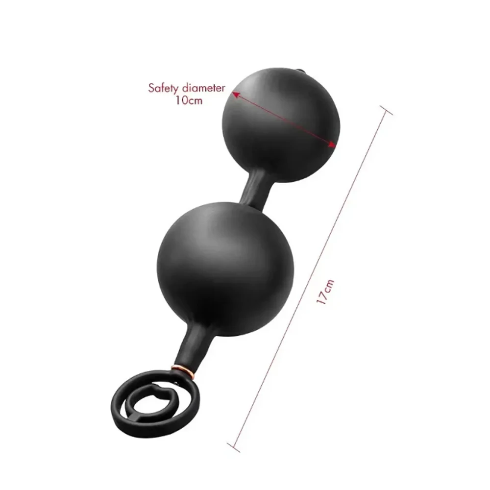 Hidden Homemade Ass Intruder XXL Anal Beads Huge Inflatable Butt Plug for Mens
