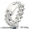 Pulsera de superficie de arena de acero 25cm * 32mm