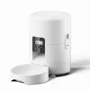 2L White Feeder, Button type