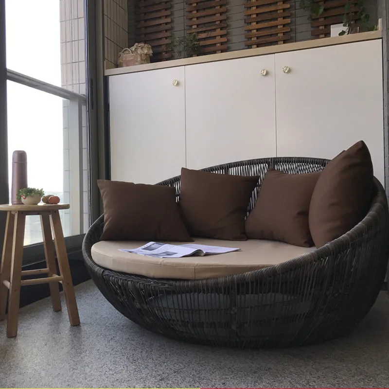 italian minimalism home comfort modern wicker outdoor design outside rattan sofa garden furniture