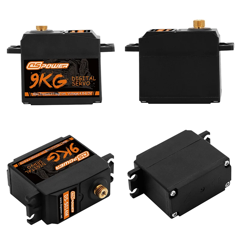 Waterproof Digital 9kg Metal Bearings Servo for HSP ZD Racing 9Kg Servo Motor for Rc Car Robot Arm Smart Lock Servo DS-S014M
