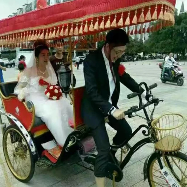 英国の三輪トライクタクシーのためのホットセールペダル人力車古い