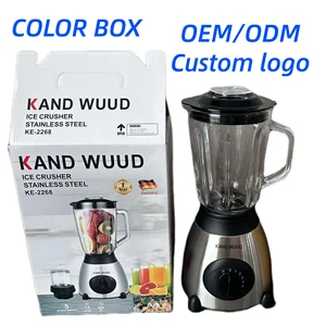 High Quality 350W Plastic Max 1500ml 2 In1 Blender with Grinder for Home Use 5 Speed for Blender