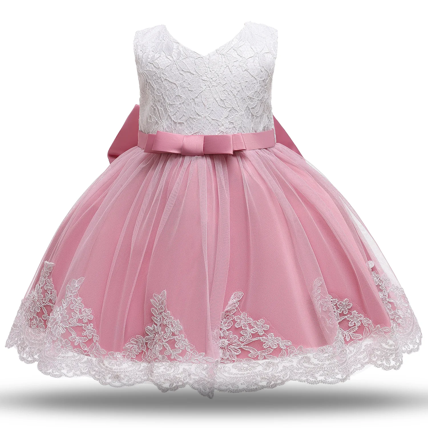Cute Kids Lace Dress Flower Girl Dresses For 1 Years Old Baby Girl