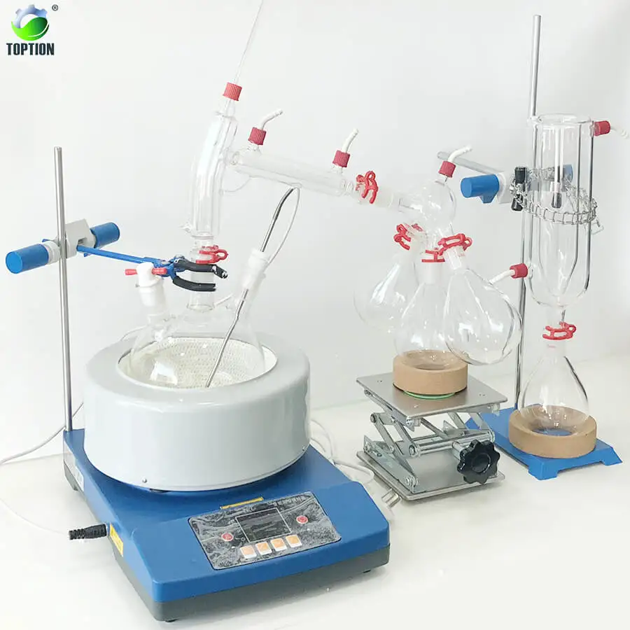 TOPTION Home Lab Small Distillation Device Kit Molecular Essential Oil Distillation  for Oil Extracting and Flower Water