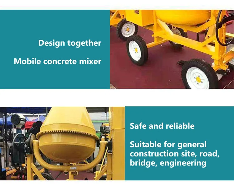 Professional 400l Concrete Mixer Self Loading Mixture Used Concrete