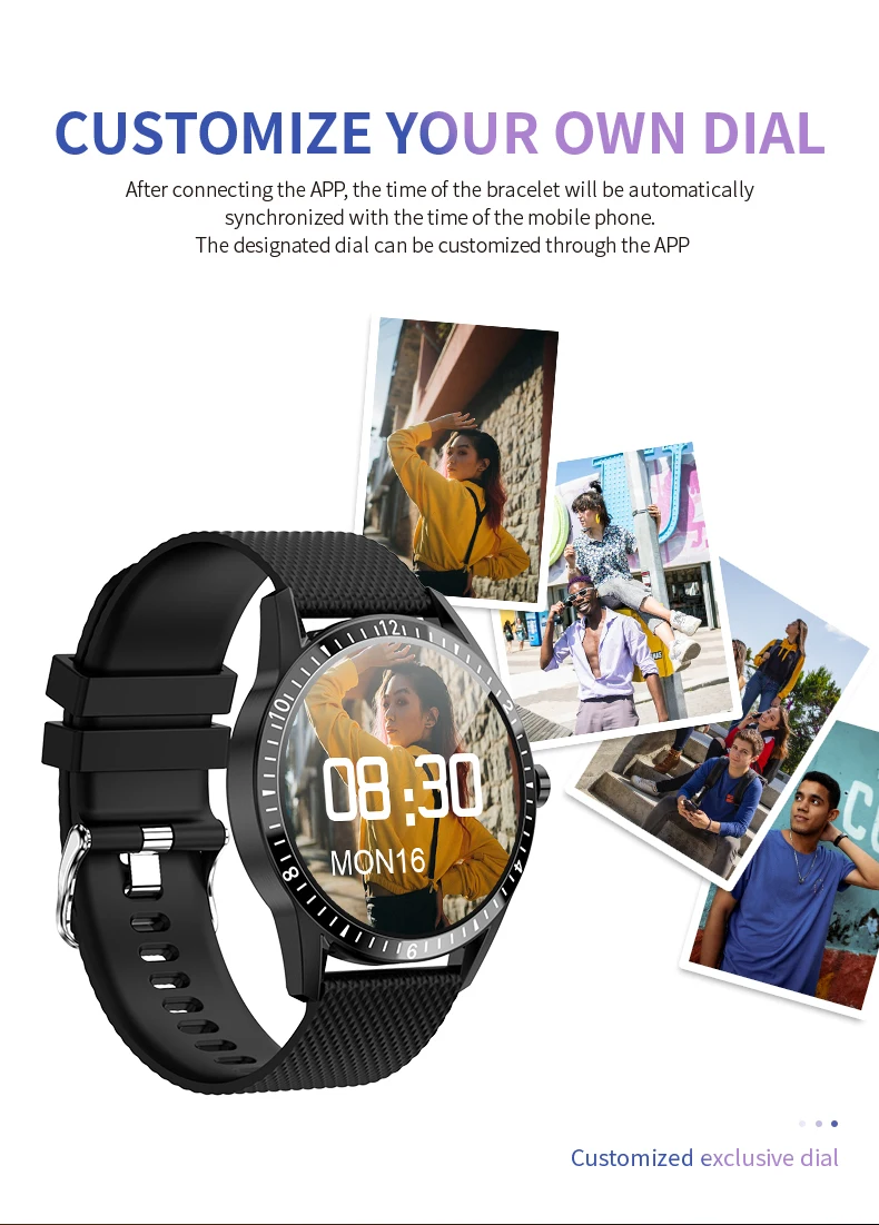 Buy Wholesale China Heart Rate Monitor Health Fitness Traker Smart Watch  App Bluetooth Bracelet Projector Bracelet & Smartwatch at USD 34 | Global  Sources