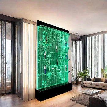 バブルウォールウォーターパネルLEDライトハウスホールパーティション