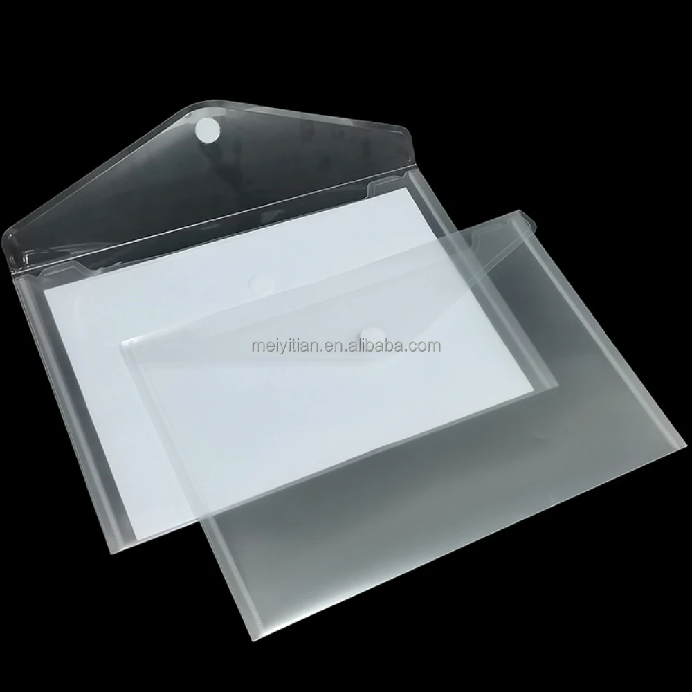 A3 A4 A5 Clear Plastic Wallets Folders Document Magic Tape Sticker ...