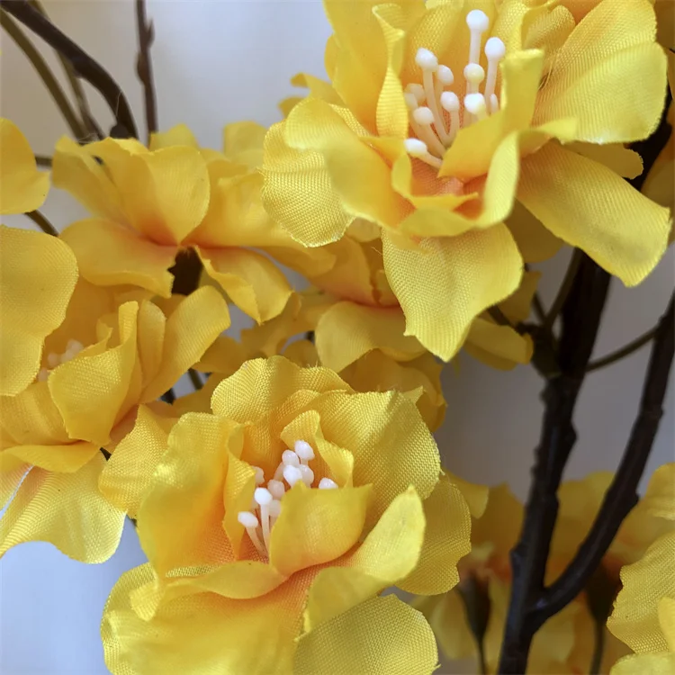 N0208 Bulk Silk Cherry Blossom Branches Passion Artificial Flowers