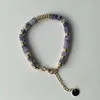 17   Amethyst Stone Flying Disk Bracelet