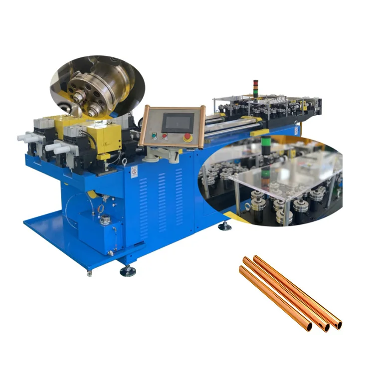 Automatic Burr-free Chippless Coiled Tube Pipe Straightening and detail photo BOBO Machine automatic burr-free chippless coiled tube pipe straightening and shown in a detail photo for this news article