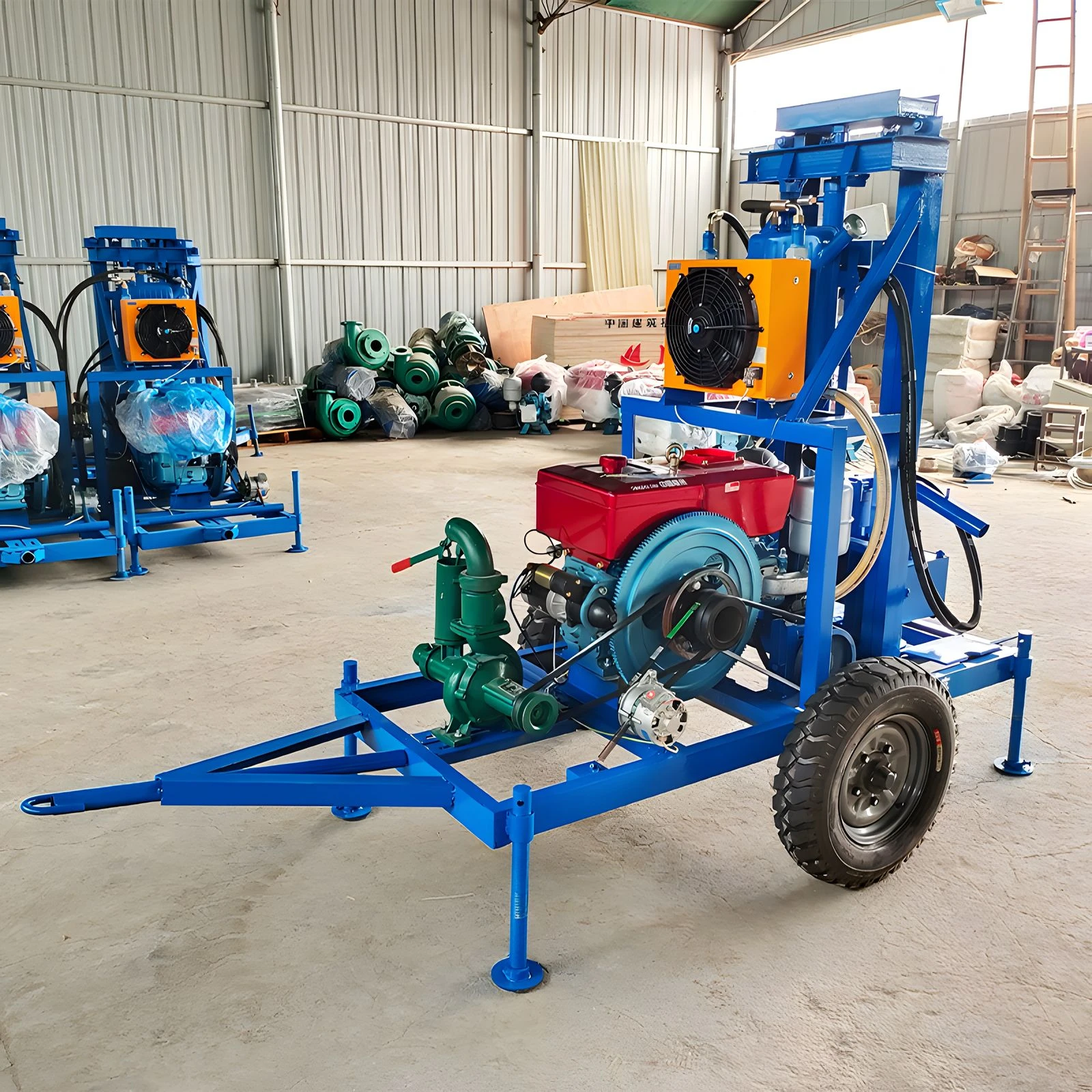 Compact Gasoline Powered Rotary Drilling Rig for DIY Home Projects & Tight Space Operations