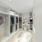 China factory wholesale price closet Modern-Style Wooden l shape walk-in ward closet