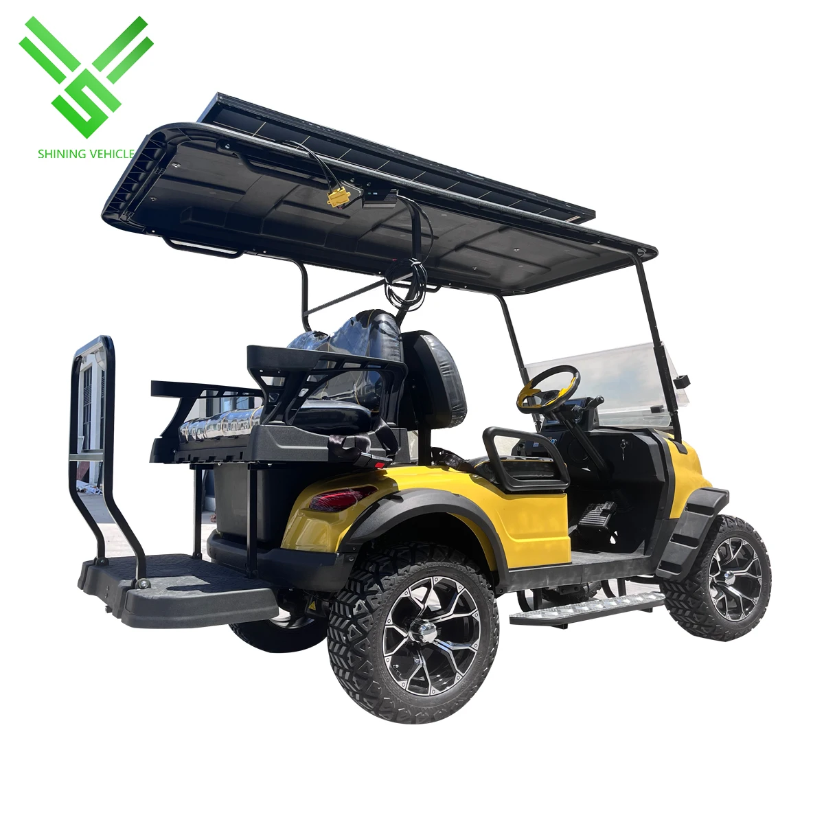 Shininglsv EEC and CE Approved 4 Seat Electric Golf Cart Shining China Made Battery Powered Buggy with 5kw Motor
