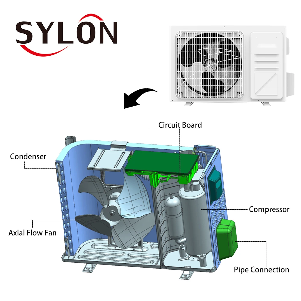 Low Power Cooling Only Gas R32 Split air Conditioners With Brand Compressor Climatiseur for Household and Wifi Smart Control