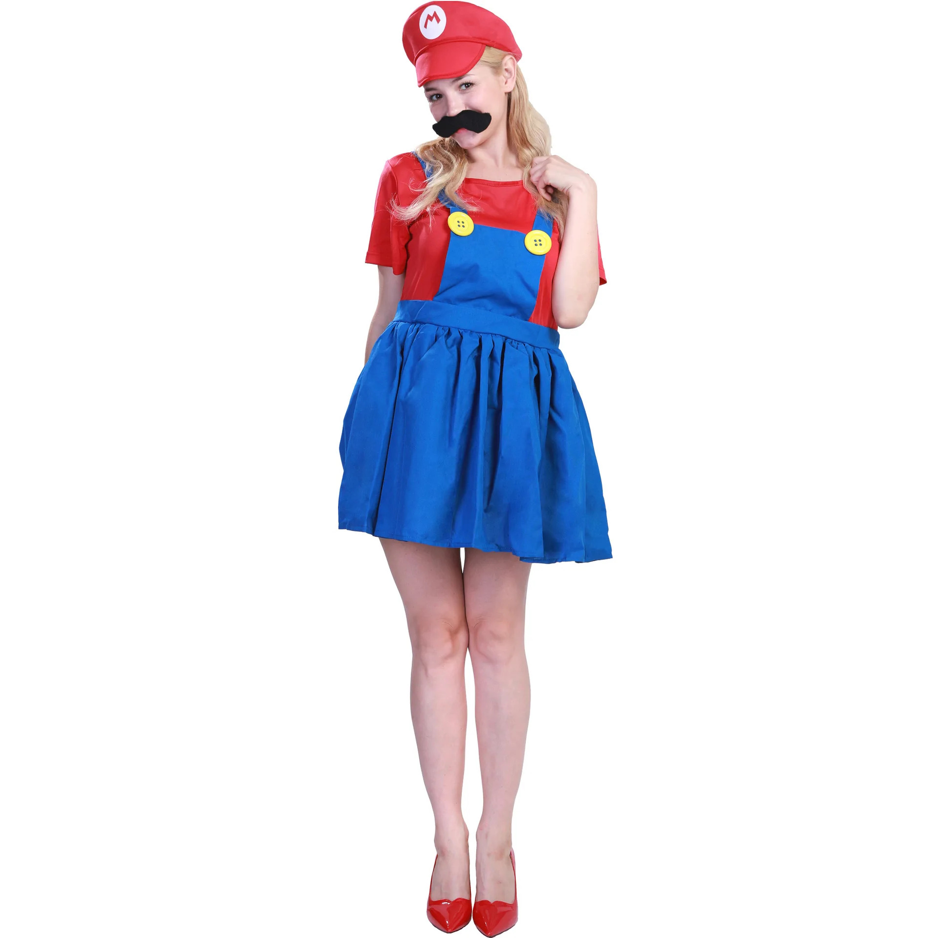 2023 Adult Men an Women Super Mario Female Luigi Costumes
