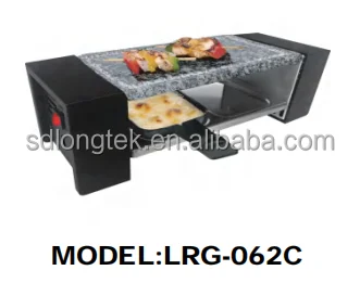 Portable Mini Electric Raclette Grill with Hot Stone Plate