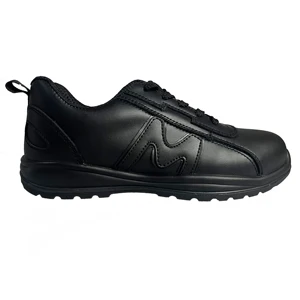 100% Genuine Leather Factory Non Toe Cap Loafers Shoes PUPU Anti Slip Sole for Men Lace up Sports Style