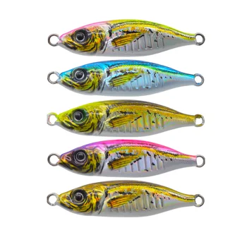 10g15g20g30g40g60g80g100g 3D Printed Fishing Jigs Little Slow Jig Jack Saltwater Jig Fishing Lures – Metal Jig – view 4