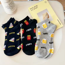 Fashion Cartoon Short Cotton Ankle Socks Custom Design Crew Socks for Women