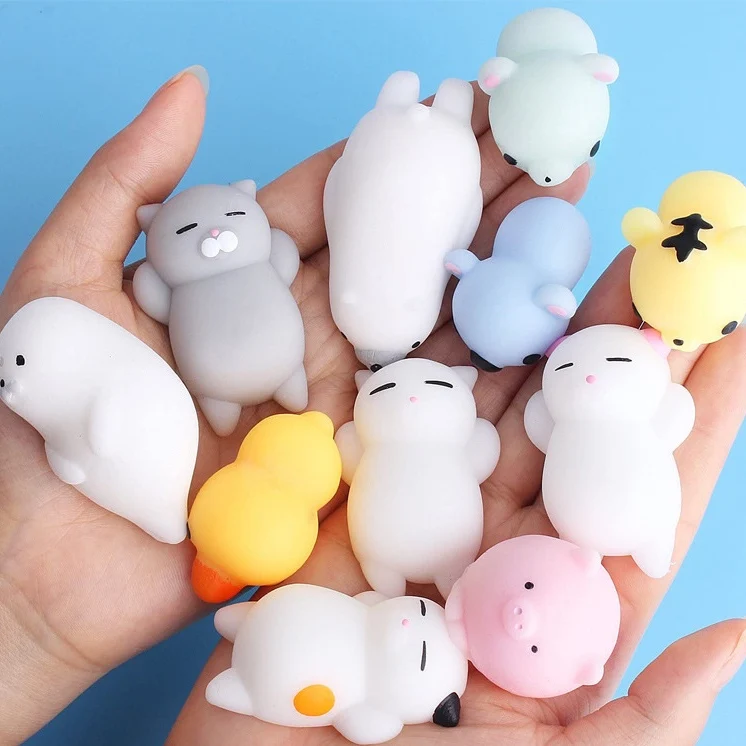 12 pièces Mochi Squishy jouets cadeaux de fête Kawaii Mini
