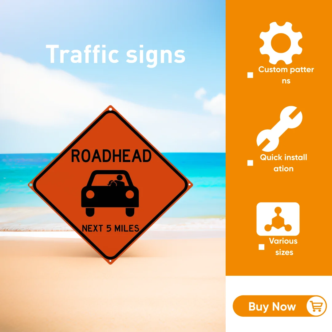 12" X 12"  Traffic Sign Steel/Aluminium Road Safety Poster and Road Sign Board