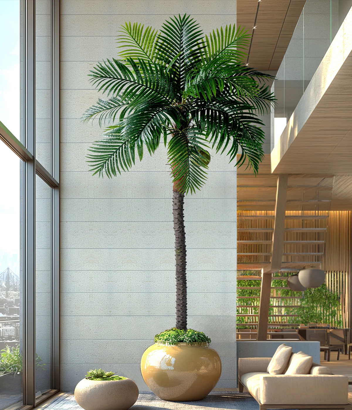  hotel decorative plants faux material-10