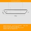 Rectangle arrondi 200*100cm 120w