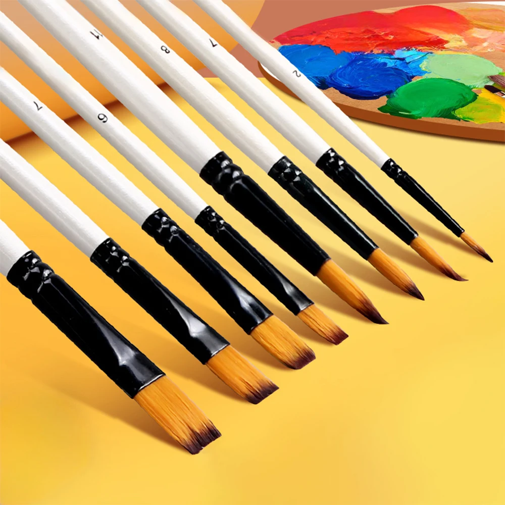 Sinoart Customized Nylon Artist Paint Brush Set For Watercolor Oil