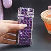 Boîte à cigarettes strass 20 fine pack-violet profond
