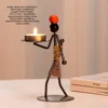 Single iron candlestick-e