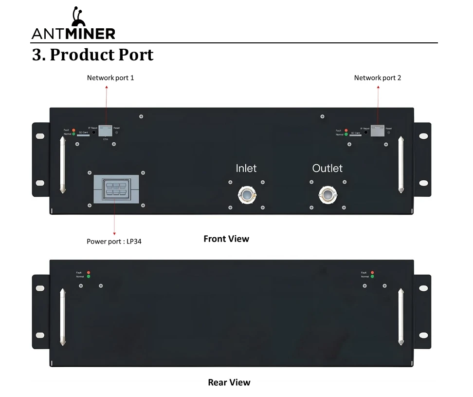 최신 비트메인 Antminer S23 하이드 3U 1.16Ph/S 11020W SHA-256 알고리즘 비트코인 아시아 광부  Antminer S23 하이드 3U S23 하이드