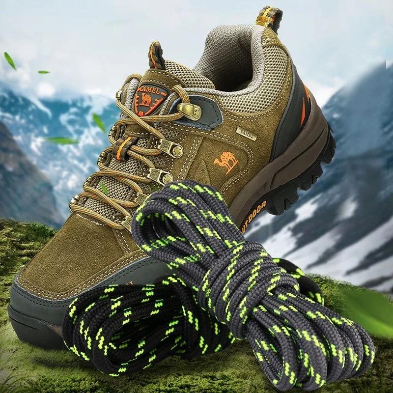 2 Paia Lacci Rotondi Spessi 4 Mm Per Scarpe Da Lavoro, Trekking - Foto 6