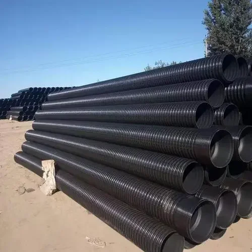 Hdpe Black Plastic Drain Culvert 24 Inches Pe Wall Corrugated Pipe