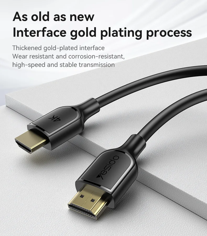 Yesido 1.8m Long Gold Plated Interface Ultra Clear 4K 30Hz Stable Transmission H Cable