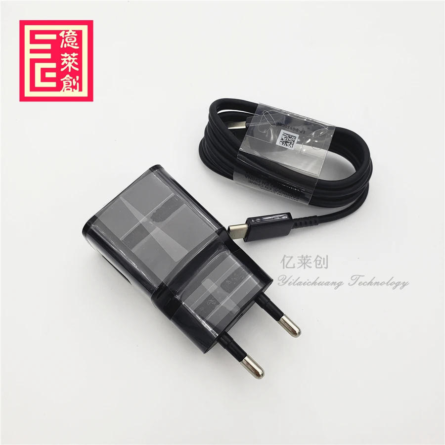 Быстрое зарядное устройство для Samsung S8 с кабелем типа C, 15 Вт, кабель для быстрой зарядки для Galaxy s6, s9, s10, набор зарядных устройств ЕС